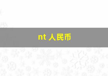 nt 人民币